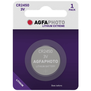 Agfa Baterija litijska, CR2450, 3V, dugmasta, blister 1 kom. - CR2450 B1