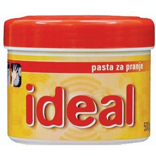 Pasta za ruke Ideal 500 gr, univerzalna, za čišćenje površina i jako zaprljanih ruku, s obrazivnim sredstvom, ugodnog svježeg mirisa zelene jabuke slika 2