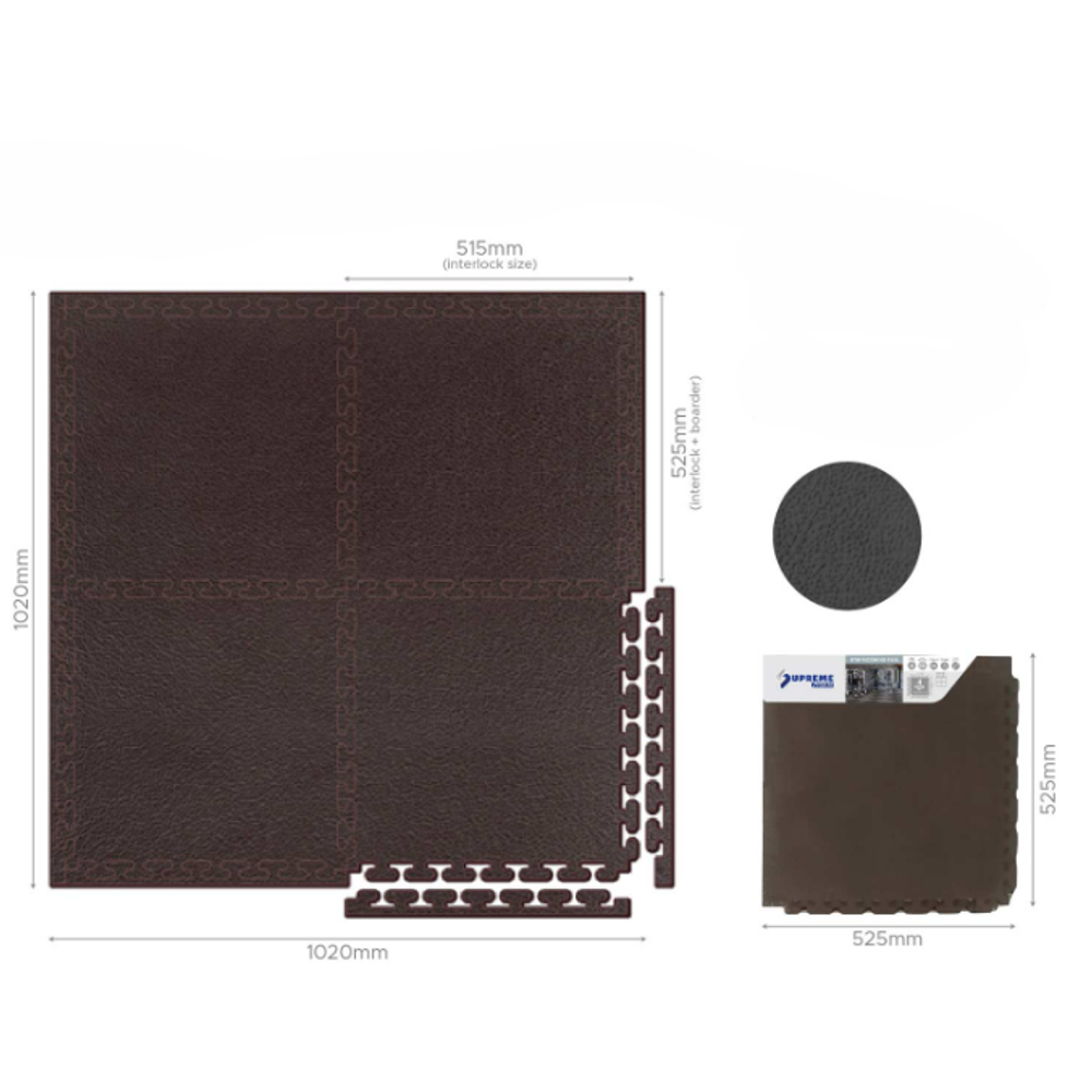 Orion Podloga za fitnes opremu 51.5x51.5cm, 4kom - Crna slika 3