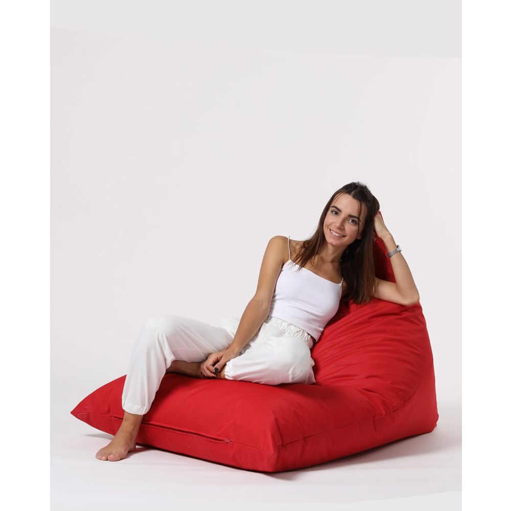 Piramidalni Veliki Pouf - Crveni Vrt Bean Bag slika 4