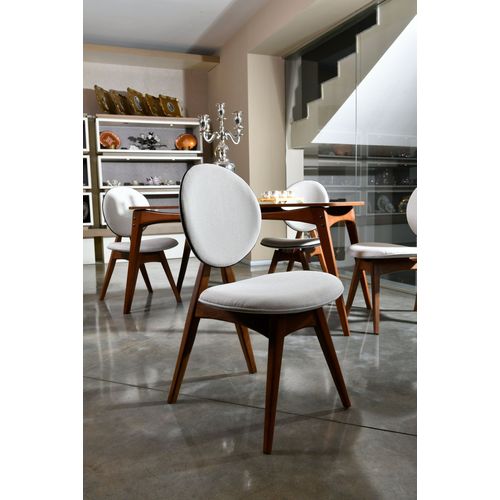 Woody Fashion Set stolica (2 komada), Orah Krema, Touch v2 - Cream slika 6