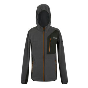 Regatta Muški duks na kopčanje sa kapuljačom Lakewright Fleece Ash/Black
