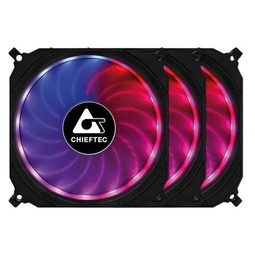 CHIEFTEC Set Ventilatora Tornado RGB CF-3012-RGB 120 x 120 x 25mm (3 komada) slika 2