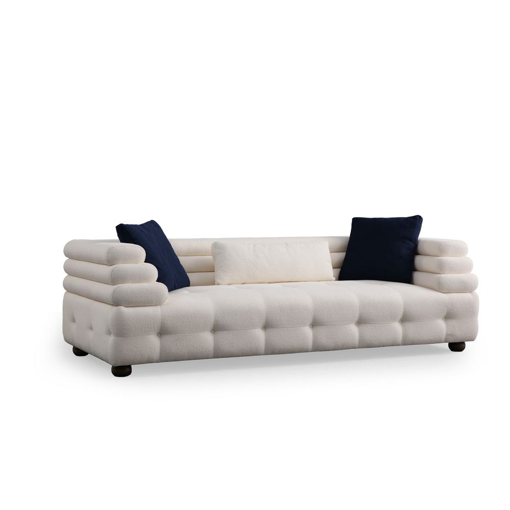 Boston 3 - Bijela 3-sjedalna Sofa slika 6