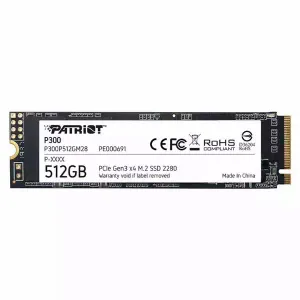 SSD M.2 NVMe 512GB Patriot P300 1700MBs/1100MBs P300P512GM28