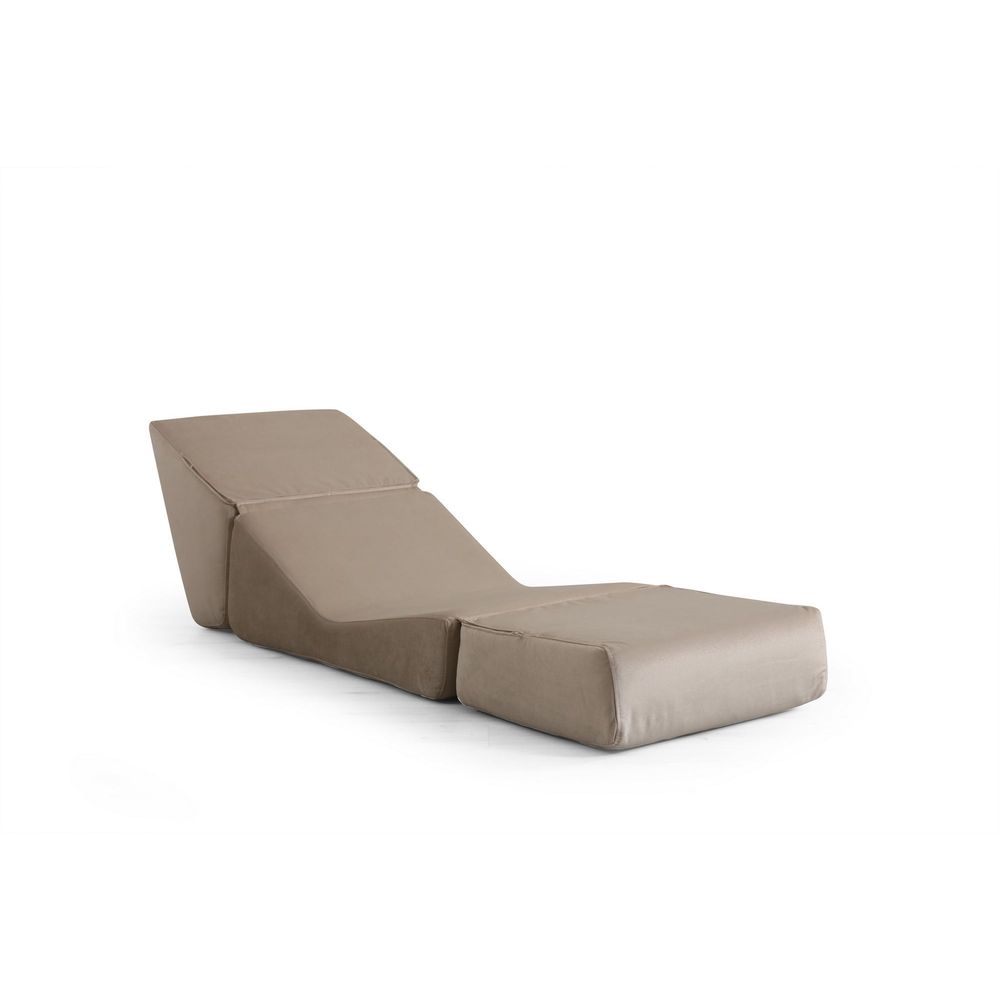 Jednosjed sofa na razvlačenje Origami - sjajna krema slika 6