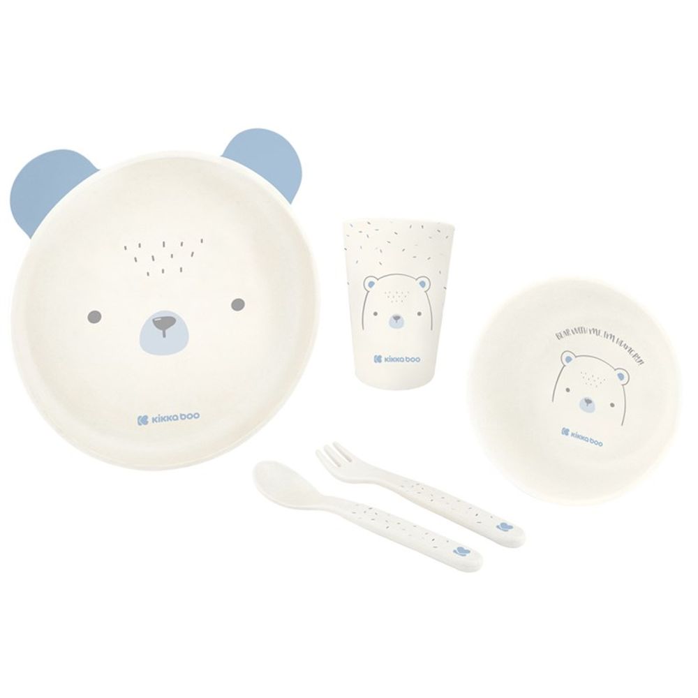 Kikka Boo Set za jelo Bear With Me, Blue slika 1