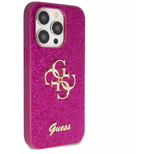 Originalna GUESS Hardcase GUHCP15LHG4SGU torbica za iPhone 15 Pro (Fixed Glitter Big 4G / ljubičasta) slika 3