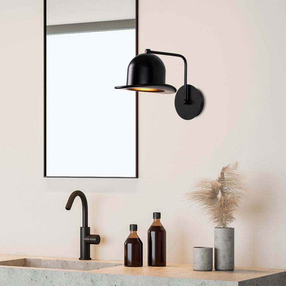 Zidna lampa Fötr Sivani - MR-324 u crnoj boji slika 3