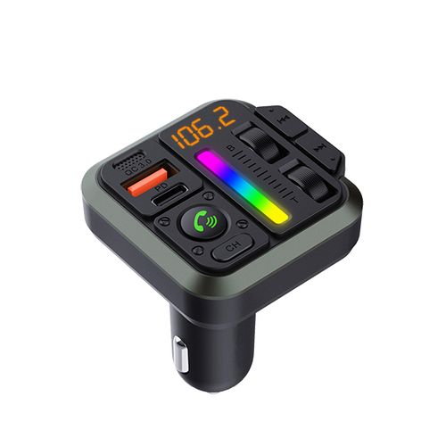 Xwave BT 44 FM transmiter za kola,Bluetooth,LED,RGB led,Bass,USB,USB-TypeC PD20W+QC3.0,18W slika 2