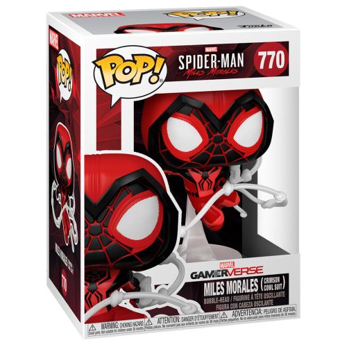 POP figure Marvel Spiderman Miles Morales Crimson Cowl Suit slika 2