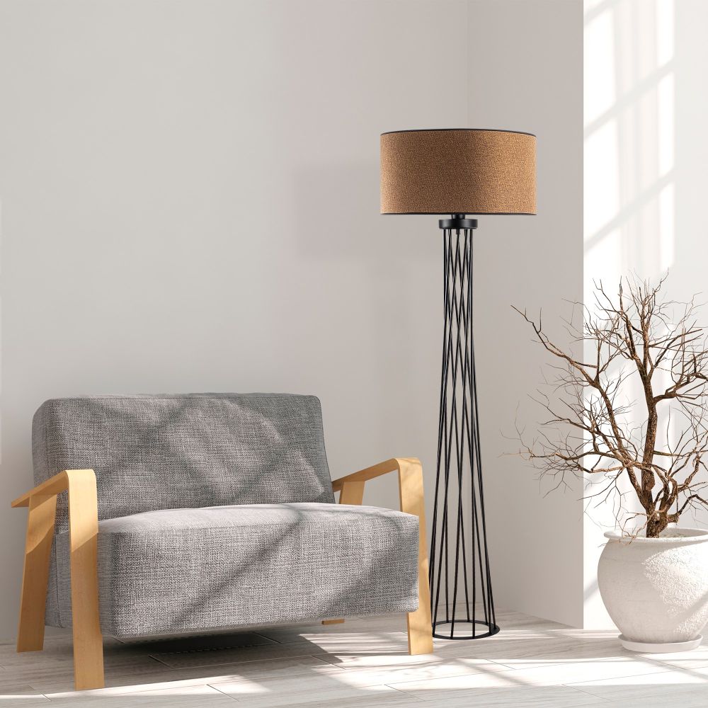 Visoka Lampa za Pod 13472 - smeđa slika 2
