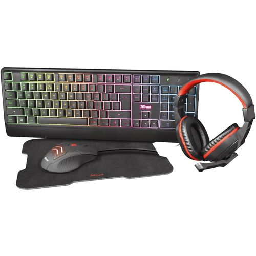 Trust gaming set tipkovnica, miš, slušalica i podloga za miš Ziva (24233) slika 4