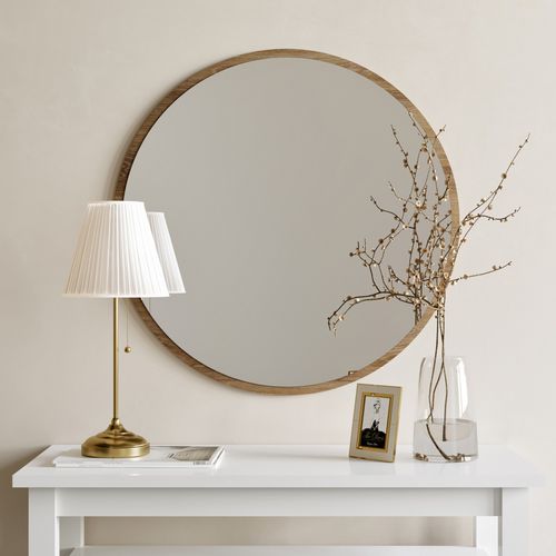 Dekoratif Yuvarlak Ayna Ceviz A707 Walnut Mirror slika 2