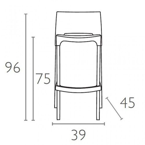 Dizajnerske barske stolice — CONTRACT Giotto • 2 kom. slika 2
