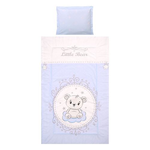 LORELLI RANFORCE COSY 3-dijelni Set Posteljine Little Bear Blue 100 x 150 cm slika 1