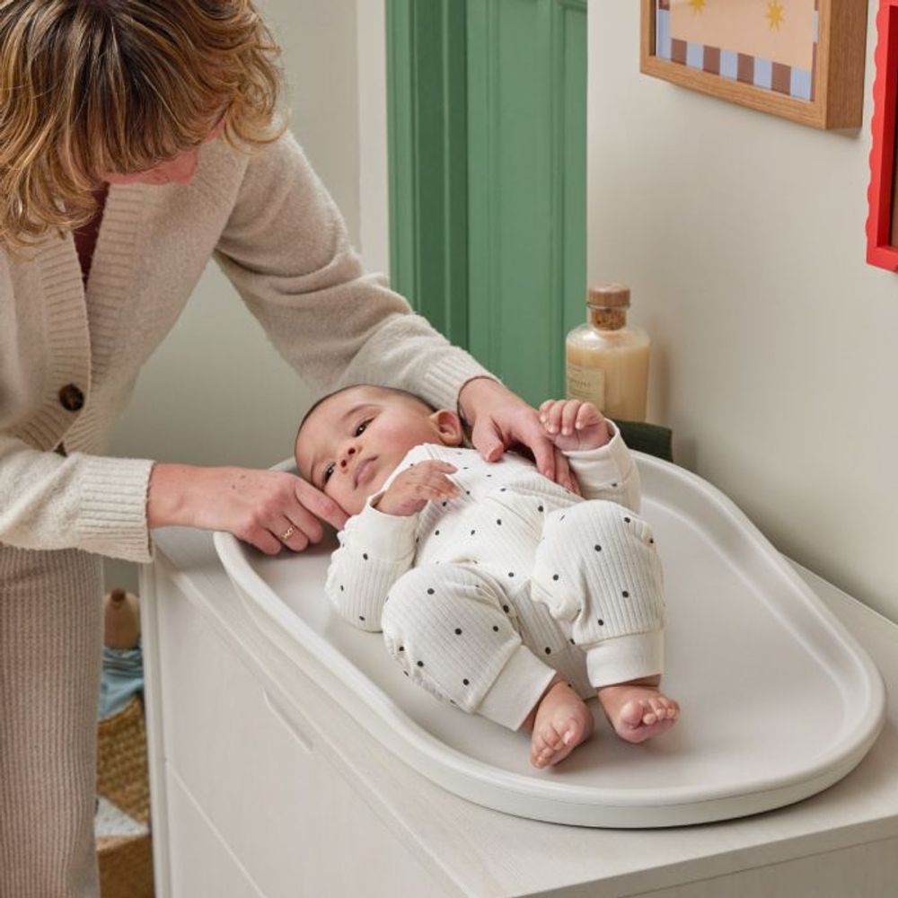 Shnuggle Silikonska mekana podloga za prematanje Squishy - Ivory slika 6
