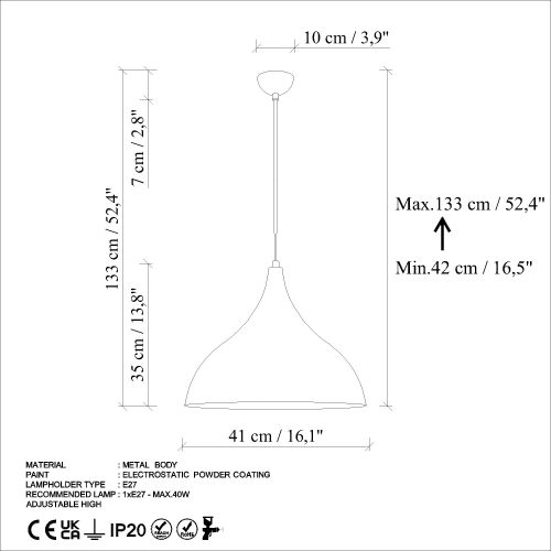 Bitlisim - Mint Mint Chandelier slika 8