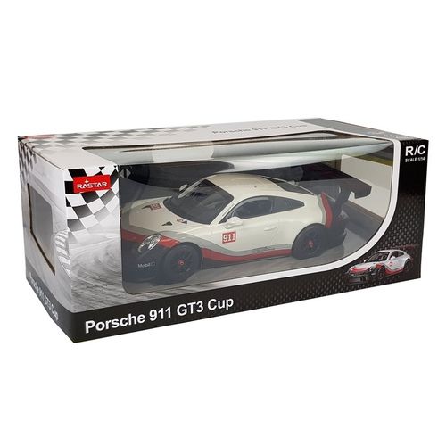 Licencirani auto na daljinsko upravljanje Porsche 911 GT3 CUP Rastar 1:14 - bijeli slika 10