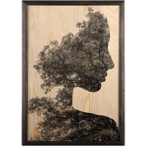 Wallity Drvena uokvirena slika, Woman Forest XL slika 2