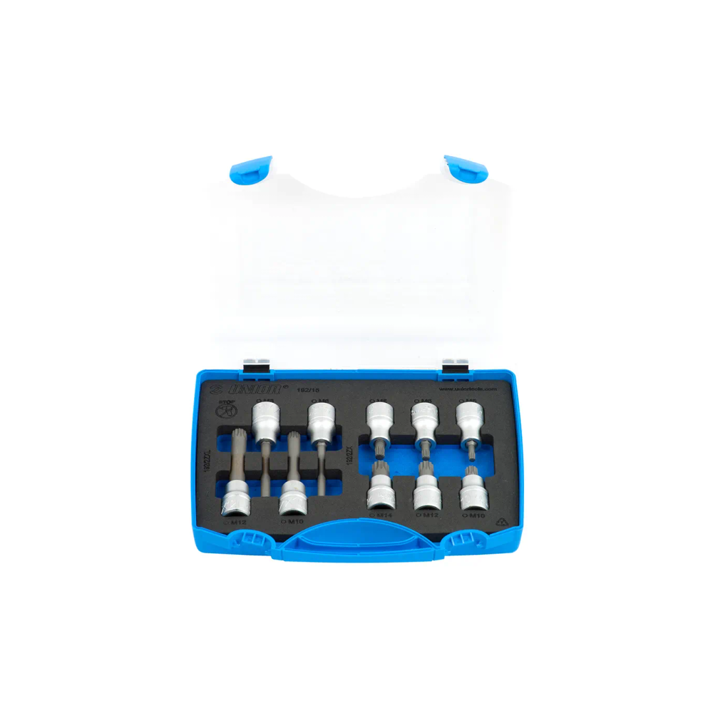 Unior - Garnitura nasadnih ključeva s ZX profilom, prihvat 1/2", u plastičnoj kutiji 192/15 slika 1