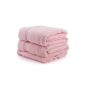 Colorful - Light Pink Light Pink Towel Set (3 Pieces)