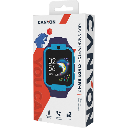 Pametni sat Canyon Cindy KW-41, 1.69" IPS, Nano SIM card, GSM, LTE, plavi slika 8