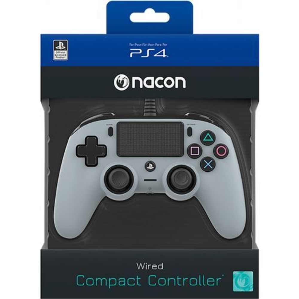 Bigben Wired Nacon Controller PS4 3m kabel (PC compatible) sivi slika 8
