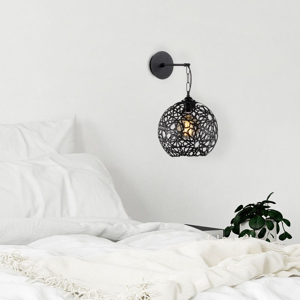 Fellini - MR - 710 Crna Zidna Lampa slika 3
