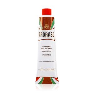 PRORASO Red shaving soap for hard beards in a tube for men 150 ml