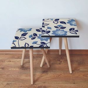 Nesting Sto 2Shp62 - Plavi i Bež (2 Komada)