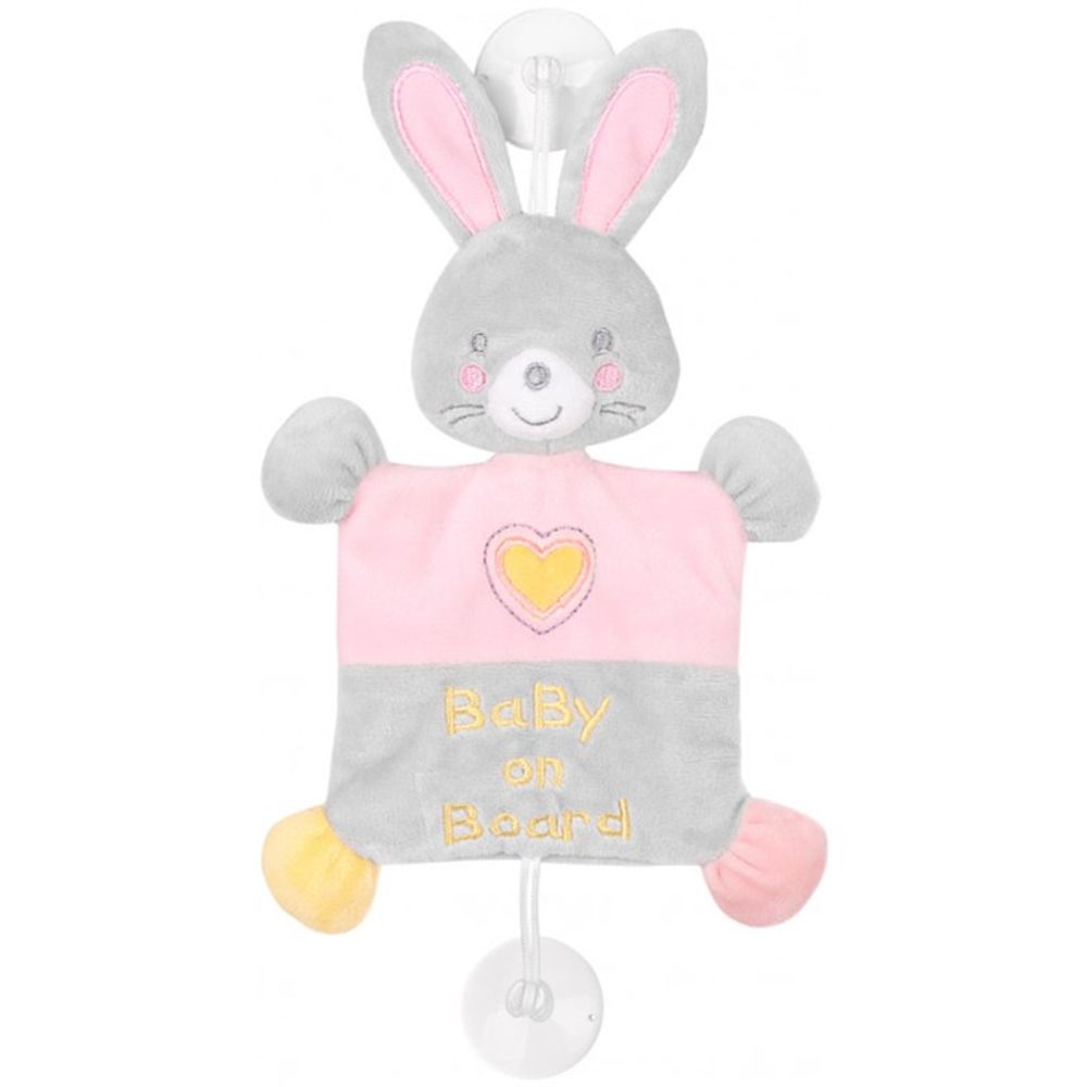 Kikka Boo Plišana igračka Beba u autu Bella Bunny slika 1