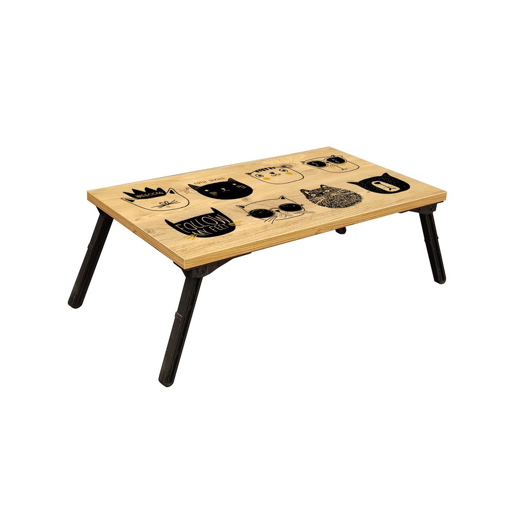 Gusto Cats - Atlantic Pine Crni Laptop Sto za Stajanje slika 4