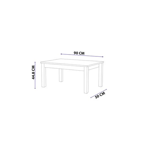 Loris - White White Coffee Table slika 5