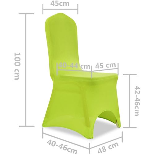 Rastezljive navlake za stolice 6 kom Zelena boja slika 38