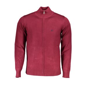 US GRAND POLO MEN'S RED CARDIGAN