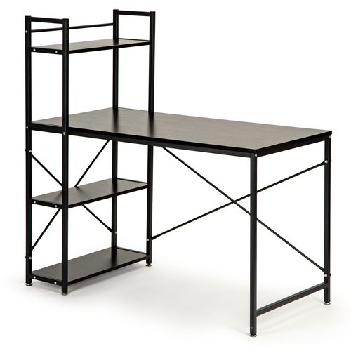 Metalni radni stol u LOFT stilu s policama za knjige slika 7