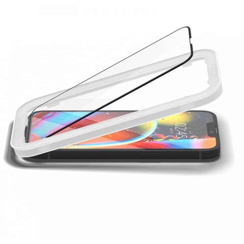 Spigen ALM Glass FC 2 kom kaljeno staklo za cijeli zaslon za iPhone 13 mini s crnim okvirom slika 4