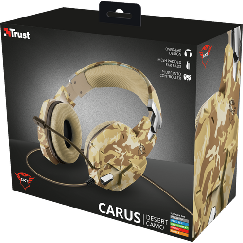 Trust gaming slušalice za PS4/PS5 GXT322D Carus desert camo (22125) - EOL slika 7