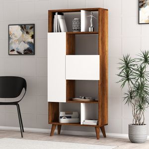 Elvan Wardrobe - Baroque Walnut Baroque Walnut
White Bookshelf