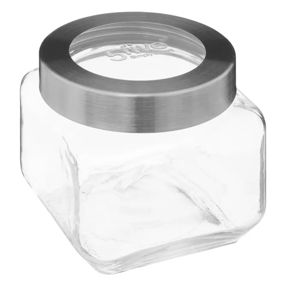 Five staklenka s poklopcem miro 0,8l 11,4x11x11,4cm staklo/nehrđajući čelik/polistiren prozirna slika 1