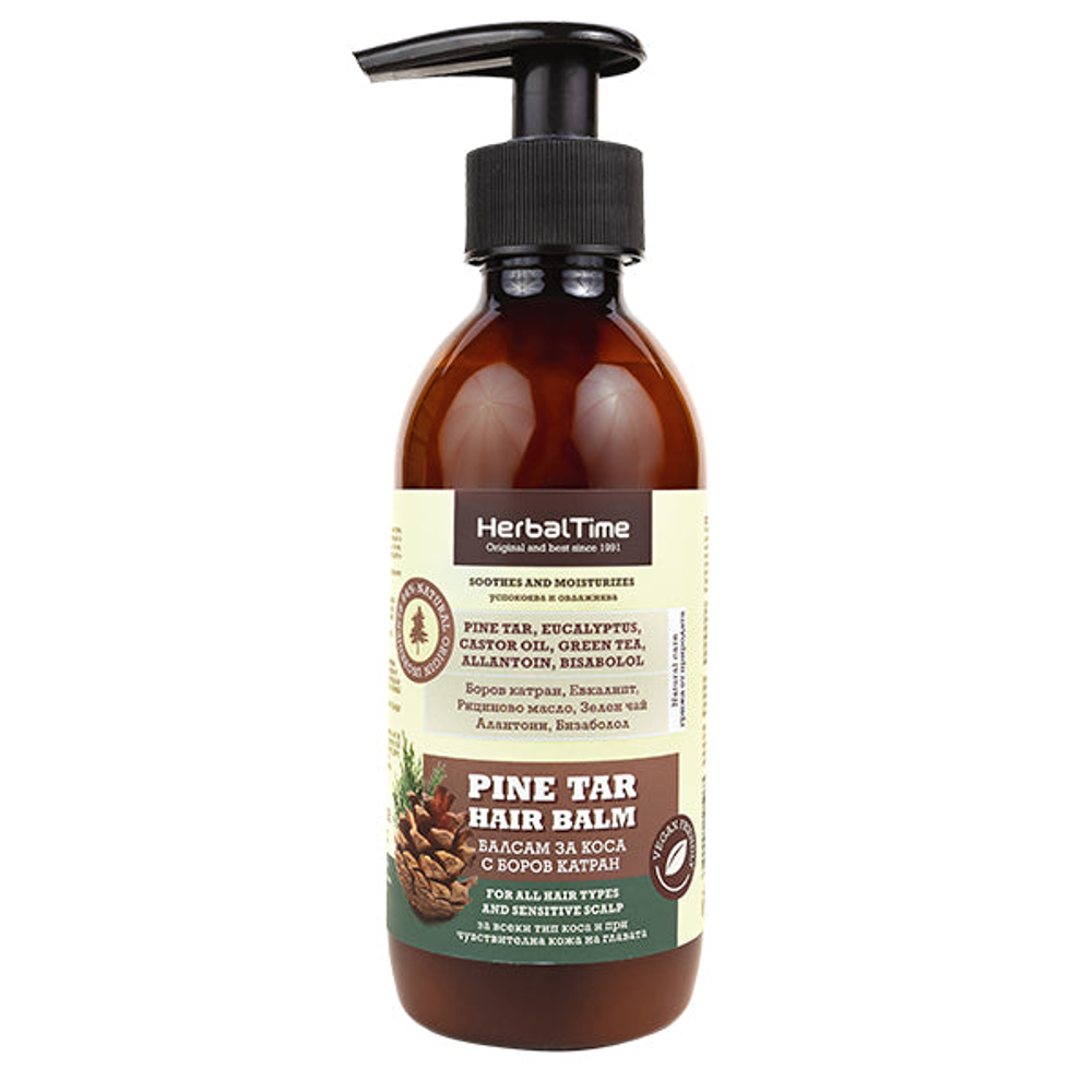 Herbal Time balzam za kosu od borovog katrana 200ml slika 1
