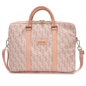 GUESS torba za laptop od 16" GCUBE STRIPES PINK