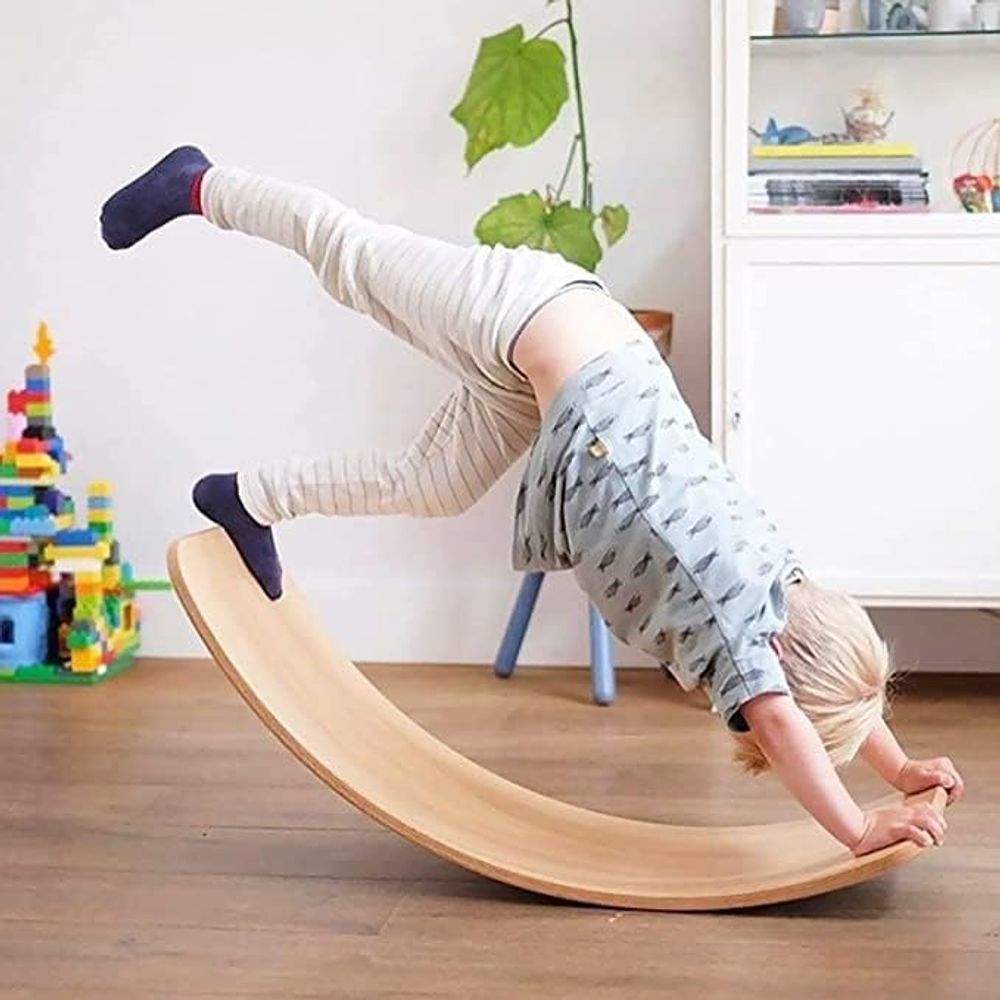 Kinder Home Dječija drvena balans daska, Natur slika 9