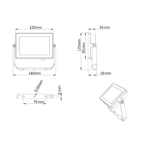 Philips projectline floodlight 20w, 3000k, ,911401862384 slika 2