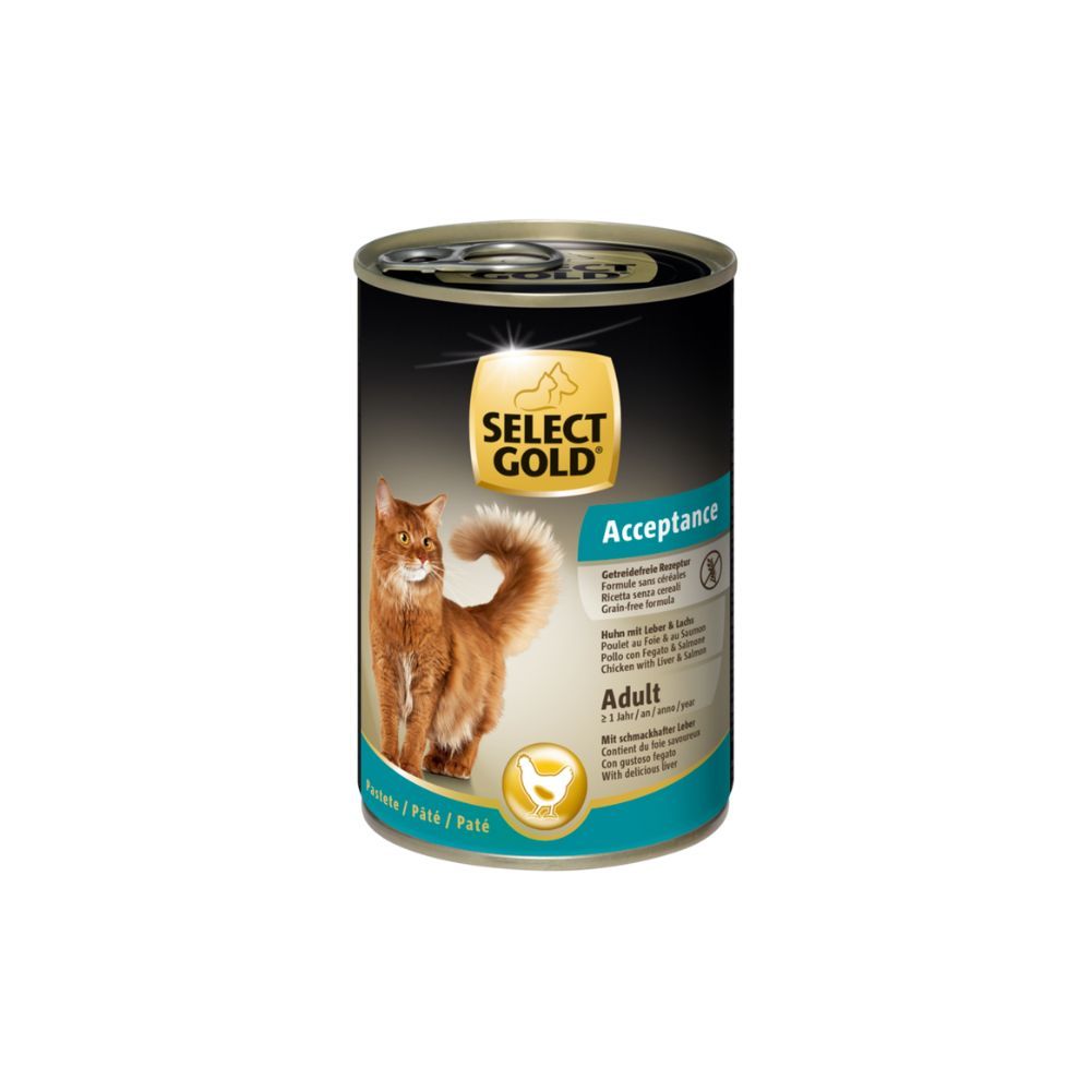 Select Gold Cat Acceptance Adult pašteta piletina 400 g slika 1