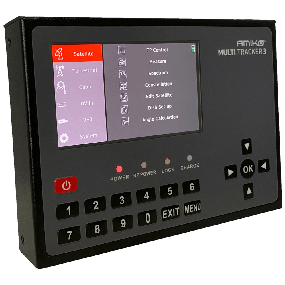 Amiko Mjerni instrument, DVB-S/S2/DVB-T/T2/DVB-C/C2,  AMOLED ekran - MULTITRACKER 3 slika 2