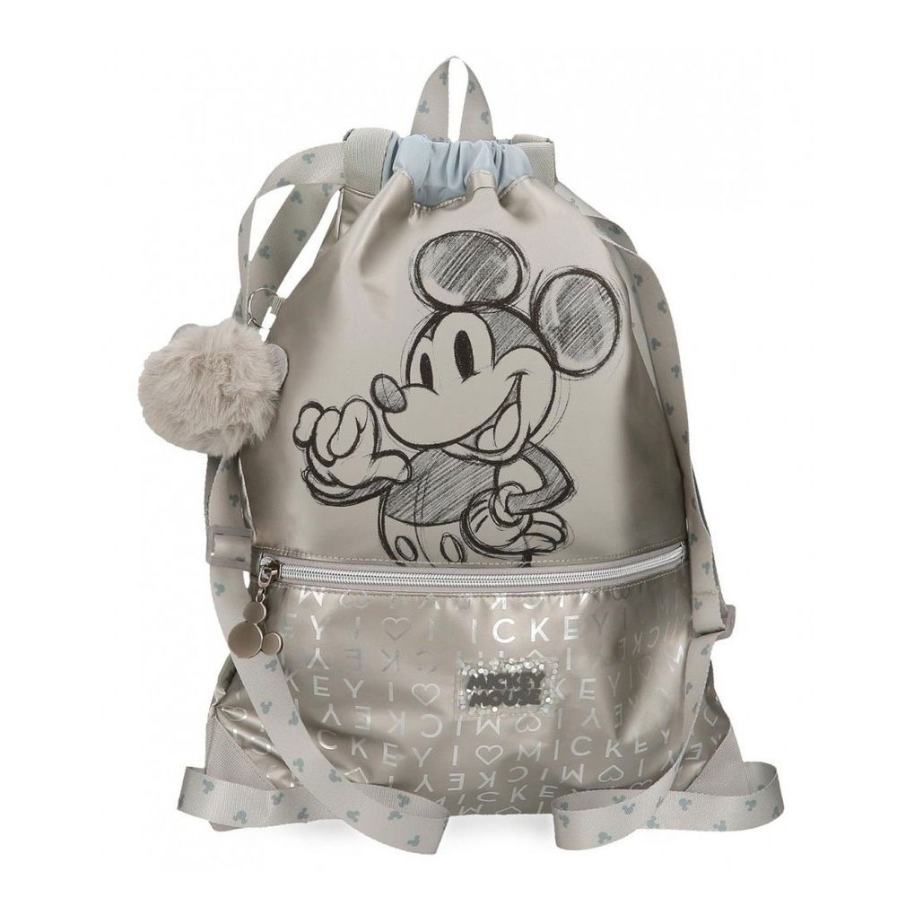 Disney Torba za sport, Mickey 100, 3593821, silver slika 1