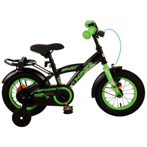 Volare dječji bicikl Thombike 12" crno-zeleni slika 1