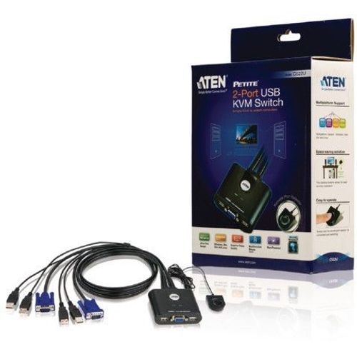 CS22U-AT * ATEN 2-port USB KVM switch sa kablovima (2899) slika 2